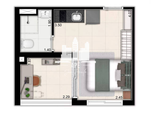 #62VISTACB - Apartamento para Venda em São Paulo - SP - 2