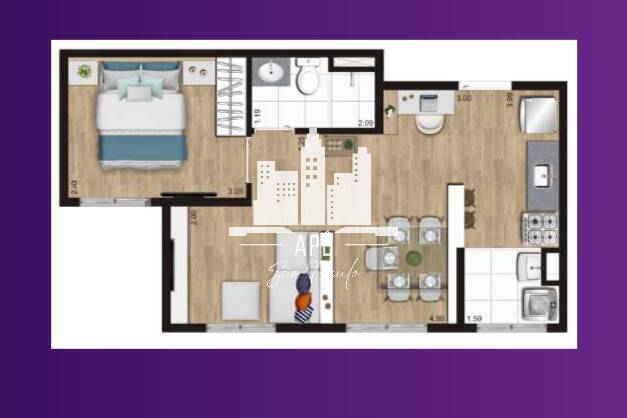 Apartamento à venda com 2 quartos, 37m² - Foto 13